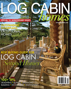 cover of Log Cabin Homes, July 2011